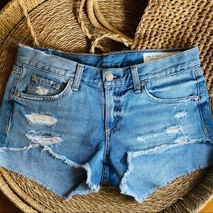 Rag & Bone Cut Off denim Shorts